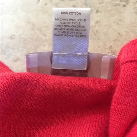 LOFT Outlet Orange Cardigan XS - Picture 3 of 4